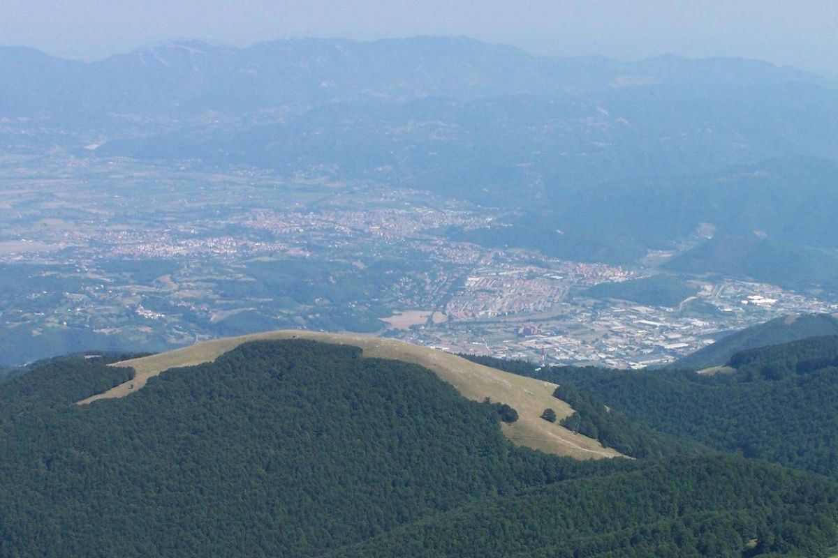Vista panoramica del Monte Terminillo e del Parco del Velino